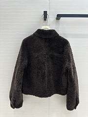 BC Shearling Jacket Brown  - 5