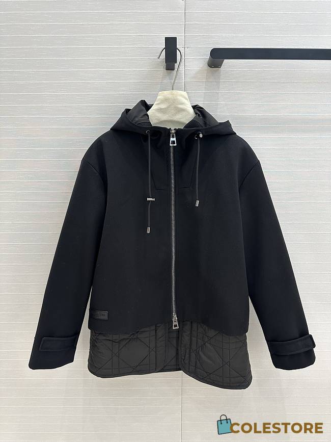 Dior hooded jacket with a quilted panel Black  - 1