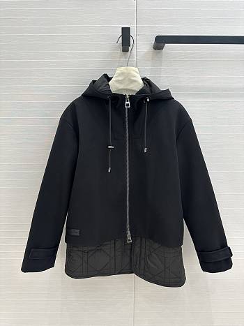 Dior hooded jacket with a quilted panel Black 