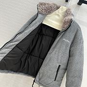 Miu Miu Sherpa Jacket Grey  - 4
