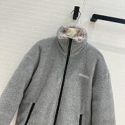 Miu Miu Sherpa Jacket Grey  - 2