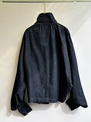 Zimmermann Denim Blouse with a Large Bow - 6