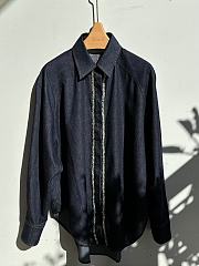 Zimmermann Denim Shirt with Crystal Embellishments  - 1