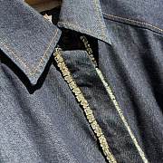 Zimmermann Denim Shirt with Crystal Embellishments  - 6