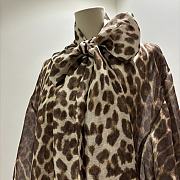 Zimmermann Leopard Print Blouse with a Bow Tie - 5
