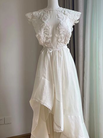  Zimmermann Lace and Silk Gown