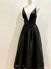 Zimmermann Black Silk Dress with a Plunging Neckline - 3