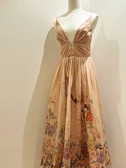  Zimmermann Floral Print Dress with a Plunging Neckline - 6