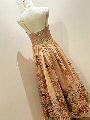  Zimmermann Floral Print Dress with a Plunging Neckline - 3