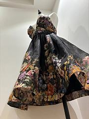 Zimmermann Floral Print Mini Dress with a Plunging Neckline - 3