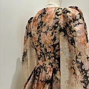  Zimmermann Floral Print Mini Dress with Puffed Sleeves - 3