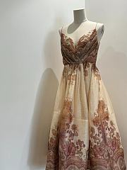 Zimmermann Paisley Print Dress with a Sweetheart Neckline - 4