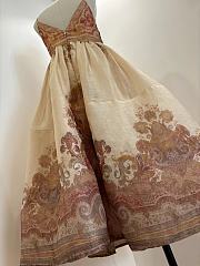 Zimmermann Paisley Print Dress with a Sweetheart Neckline - 6