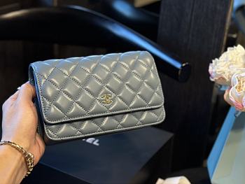 Chanel Classic WOC Blue 20 cm 