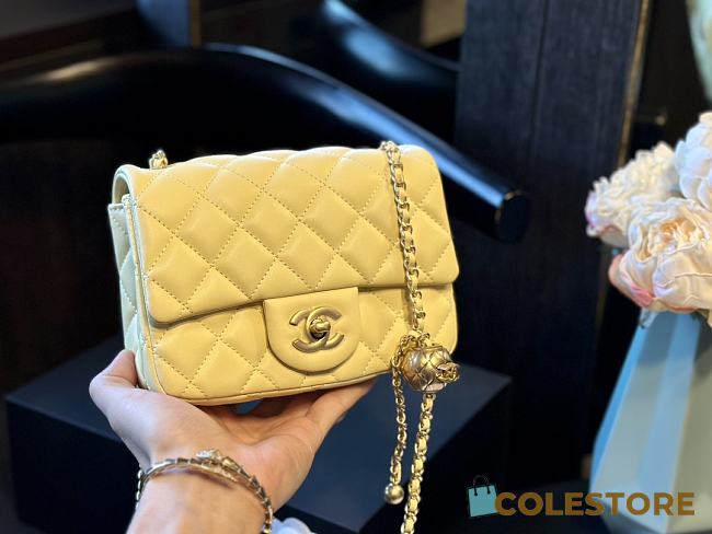 Chanel Mini Flap Bag Yellow 20 - 1