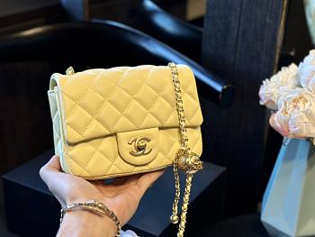 Chanel Mini Flap Bag Yellow 20