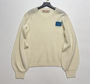 Marni sweater with the blue patch White - 1