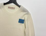Marni sweater with the blue patch White - 3