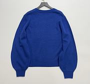 Marni sweater with the Brown patch Blue  - 5