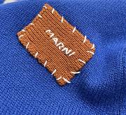 Marni sweater with the Brown patch Blue  - 4