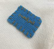 Marni Cardigan with a Blue Patch White  - 6
