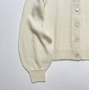 Marni Cardigan with a Blue Patch White  - 5