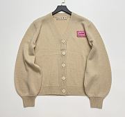 Marni Cardigan with a Pink Patch Brown - 1