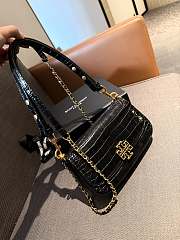 Colestore Tory Burch Kira Chevron Bag Black 22 x 12 cm - 6