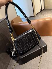 Colestore Tory Burch Kira Chevron Bag Black 22 x 12 cm - 3