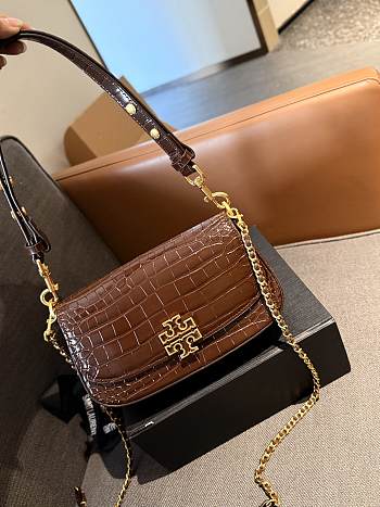 Colestore Tory Burch Kira Chevron Bag Brown 22 x 12 cm
