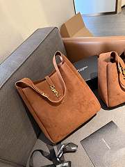 Colestore Saint Laurent Sac de Jour Bag Suede Brown 27 x 25 cm - 1