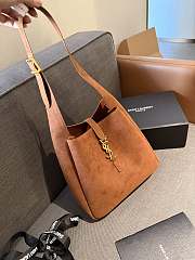 Colestore Saint Laurent Sac de Jour Bag Suede Brown 18 x 19 cm - 1