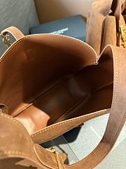 Colestore Saint Laurent Sac de Jour Bag Suede Brown 18 x 19 cm - 4