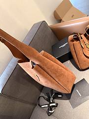 Colestore Saint Laurent Sac de Jour Bag Suede Brown 18 x 19 cm - 2