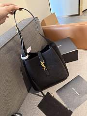 Colestore Saint Laurent Sac de Jour Bag Suede Black 27 x 25 cm - 4