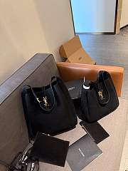 Colestore Saint Laurent Sac de Jour Bag Suede Black 27 x 25 cm - 3