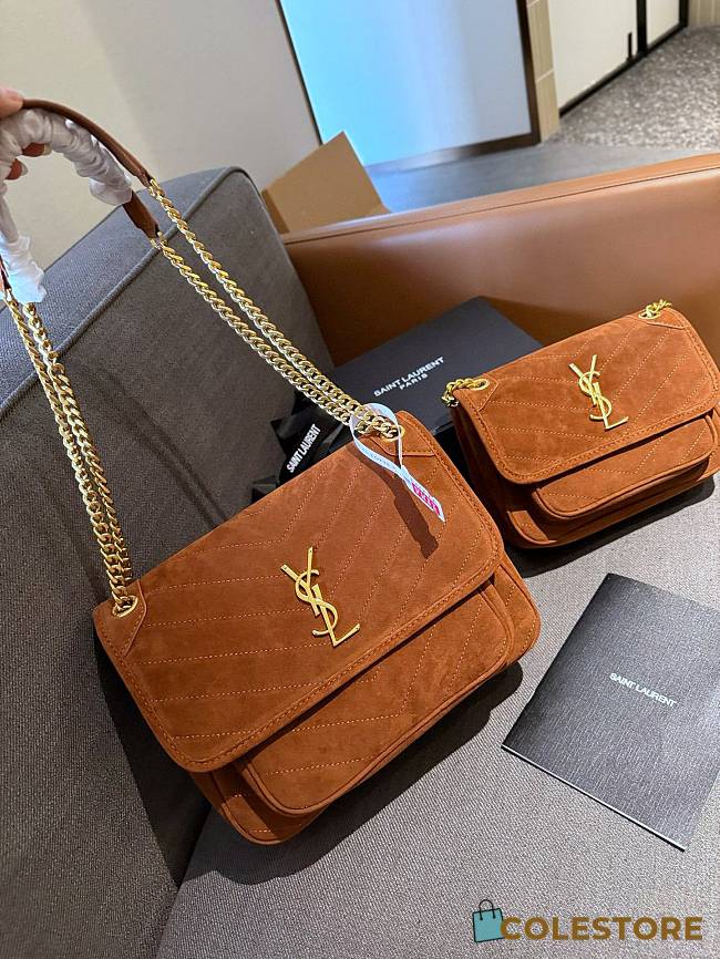 Colestore Saint Laurent Niki Bag Brown 22 cm - 1