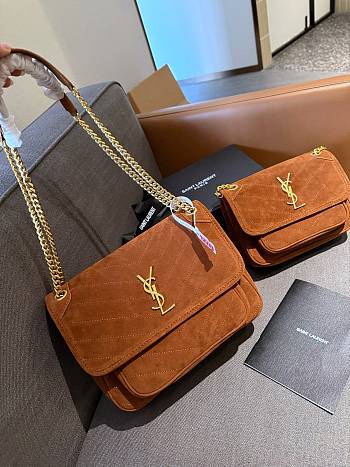 Colestore Saint Laurent Niki Bag Brown 22 cm