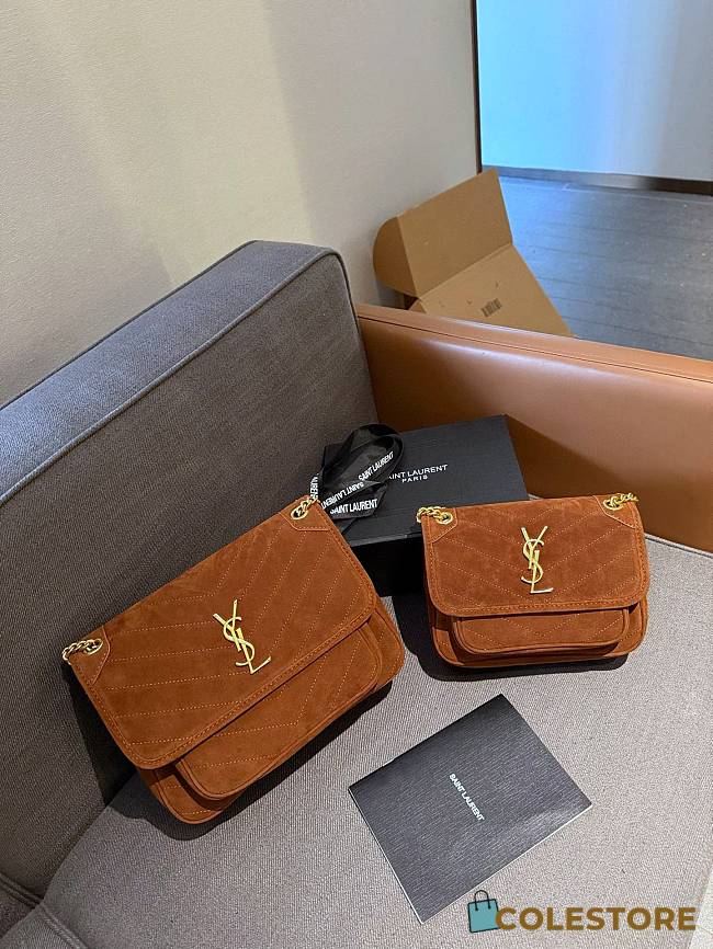 Colestore Saint Laurent Niki Bag Brown 28 cm - 1