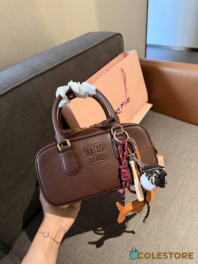 Colestore Miu Miu Arcadie Bag Chocolate 22 cm - 1