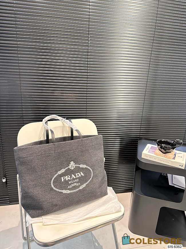 Colestore Prada Canapa Tote Bag Black 38 x 30 cm - 1