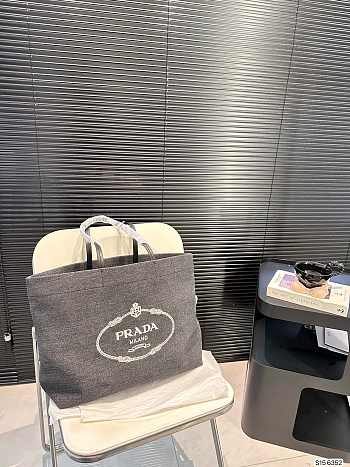 Colestore Prada Canapa Tote Bag Black 38 x 30 cm