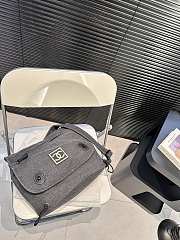 Colestore Chanel Denim Messenger Bag Black 31 x 27 cm - 4
