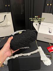 Colestore Chanel Mini Kelly Bag Black Fur 19 x 12 cm - 4