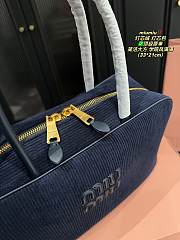 Colestore Miu Miu Corduroy Bag Navy 33 x 21 cm - 6