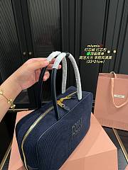 Colestore Miu Miu Corduroy Bag Navy 33 x 21 cm - 2