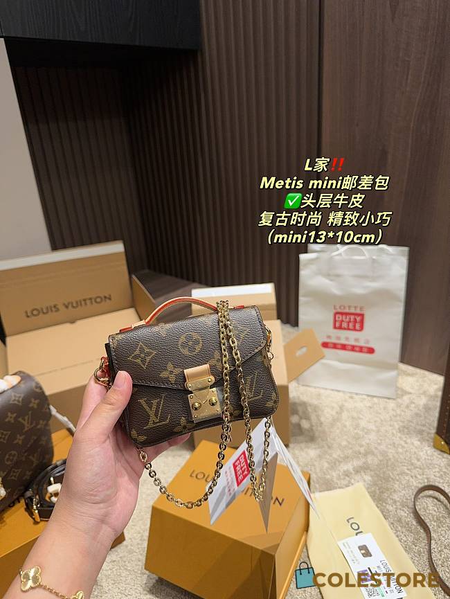 Colestore Louis Vuitton Metis Mini Bag Brown 13 x 10 cm - 1
