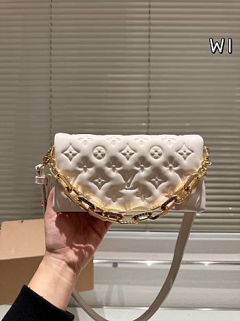 Colestore Louis Vuitton Coussin Bag White 21 x 11 cm