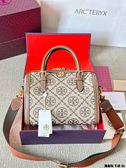 Colestore Tory Burch T Monogram Mini Bag Brown 26 x 19 cm - 1