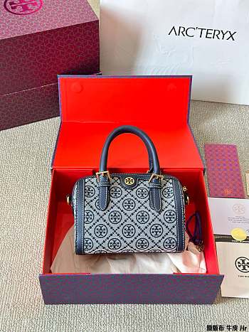 Colestore Tory Burch T Monogram Mini Bag Blue 19 x 13 cm